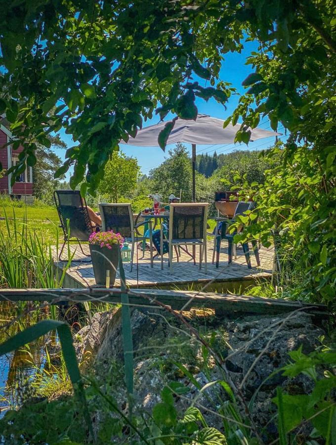 Koselig Hytte Langs Elven Skien Buitenkant foto